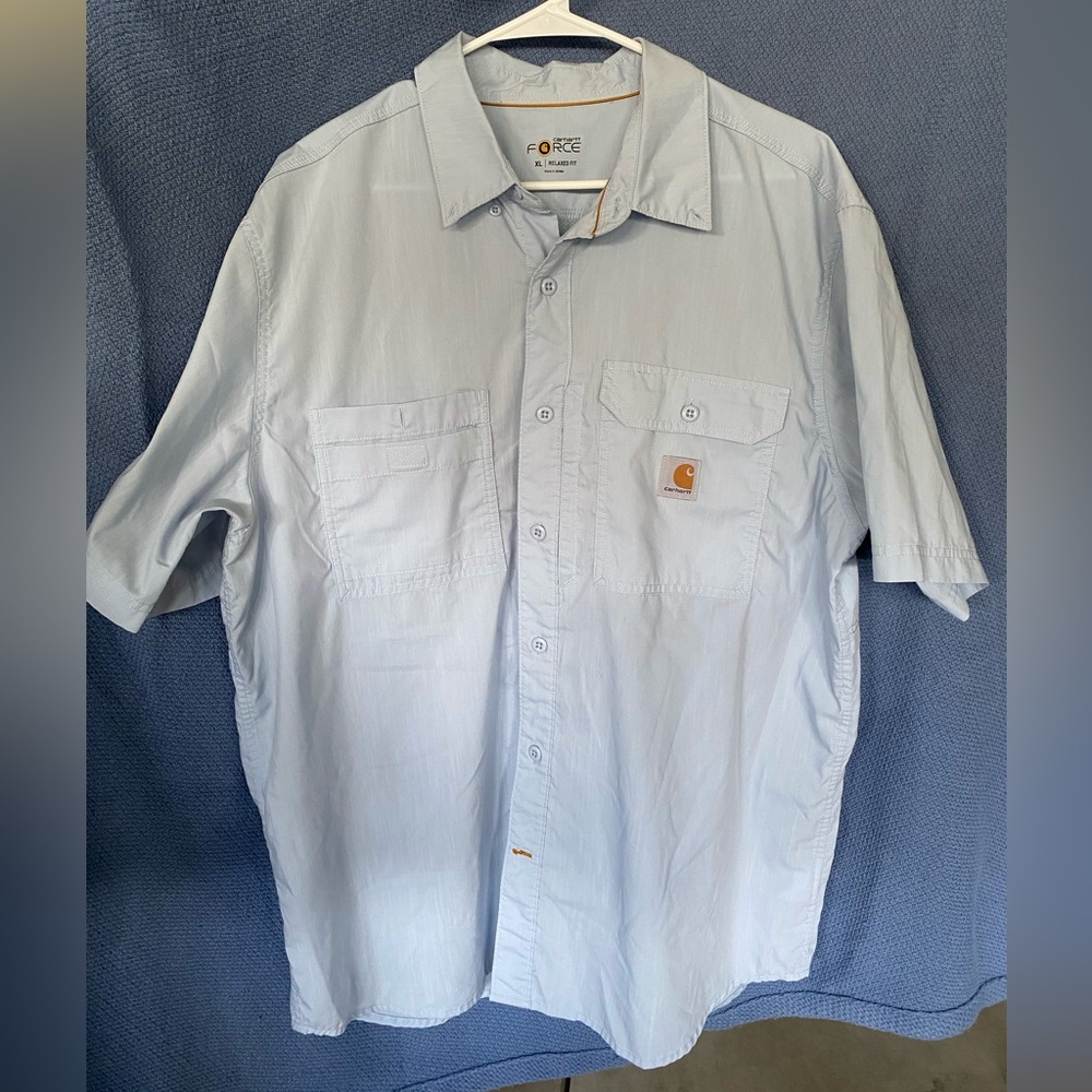NEW! Carhartt Force Ridgefield Solid Short Sleeve Shirt